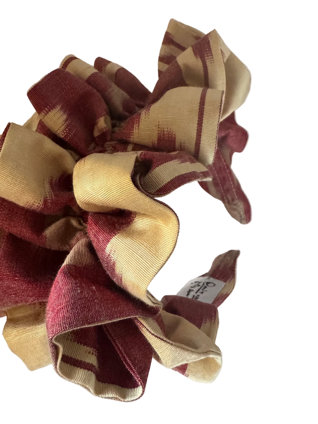 Burgundy, Wheat, and Cream Ikat