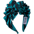 Peacock and Black Ikat