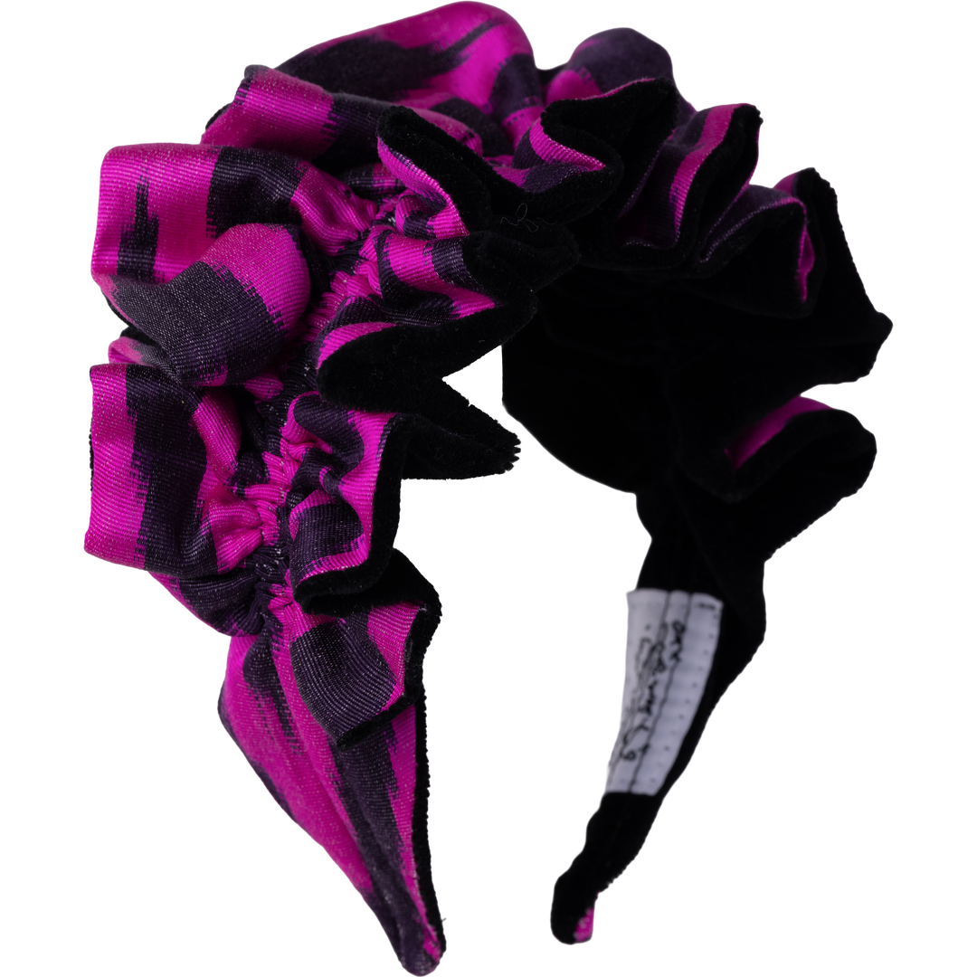 Electric Magenta and Black with Black Velvet