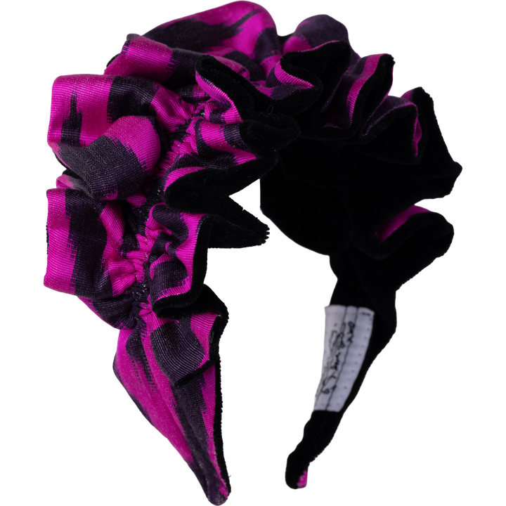Electric Magenta and Black with Black Velvet