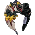 Berry, Butter, Cream, and Hunter Ikat with Sage Velvet