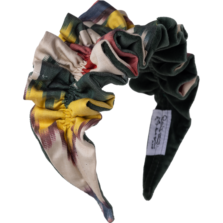 Berry, Butter, Cream und Hunter Ikat mit Sage Velvet