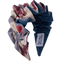 Indigo, Berry, and Cream Ikat with Denim