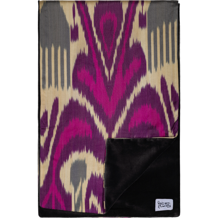 The Margilan Stole backed in Velvet