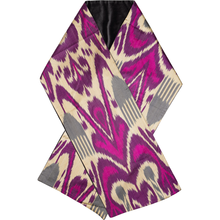 The Margilan Stole backed in Velvet
