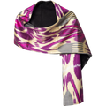 The Margilan Stole backed in Velvet
