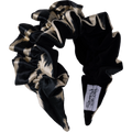 Champagne and Black Ikat with Black Velvet