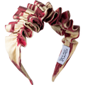 Cranberry and Cream Ikat