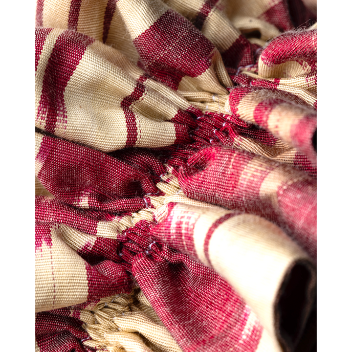 Cranberry and Cream Ikat