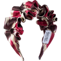 Wine, Deep Maroon, and Cream Ikat
