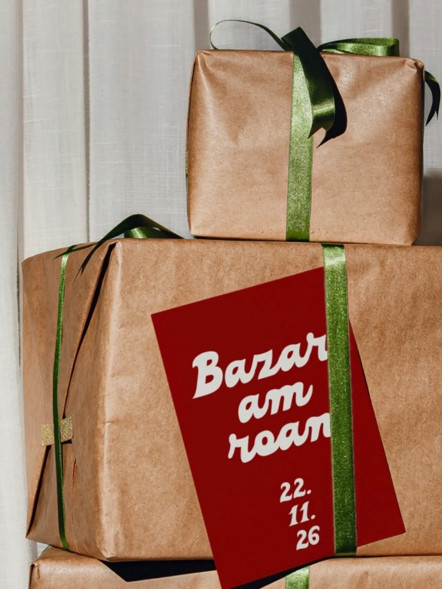 Bazar am Roan pop-up invitation, 22 November 2026