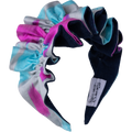 Pink, Turquoise, and Dove Ikat with Denim